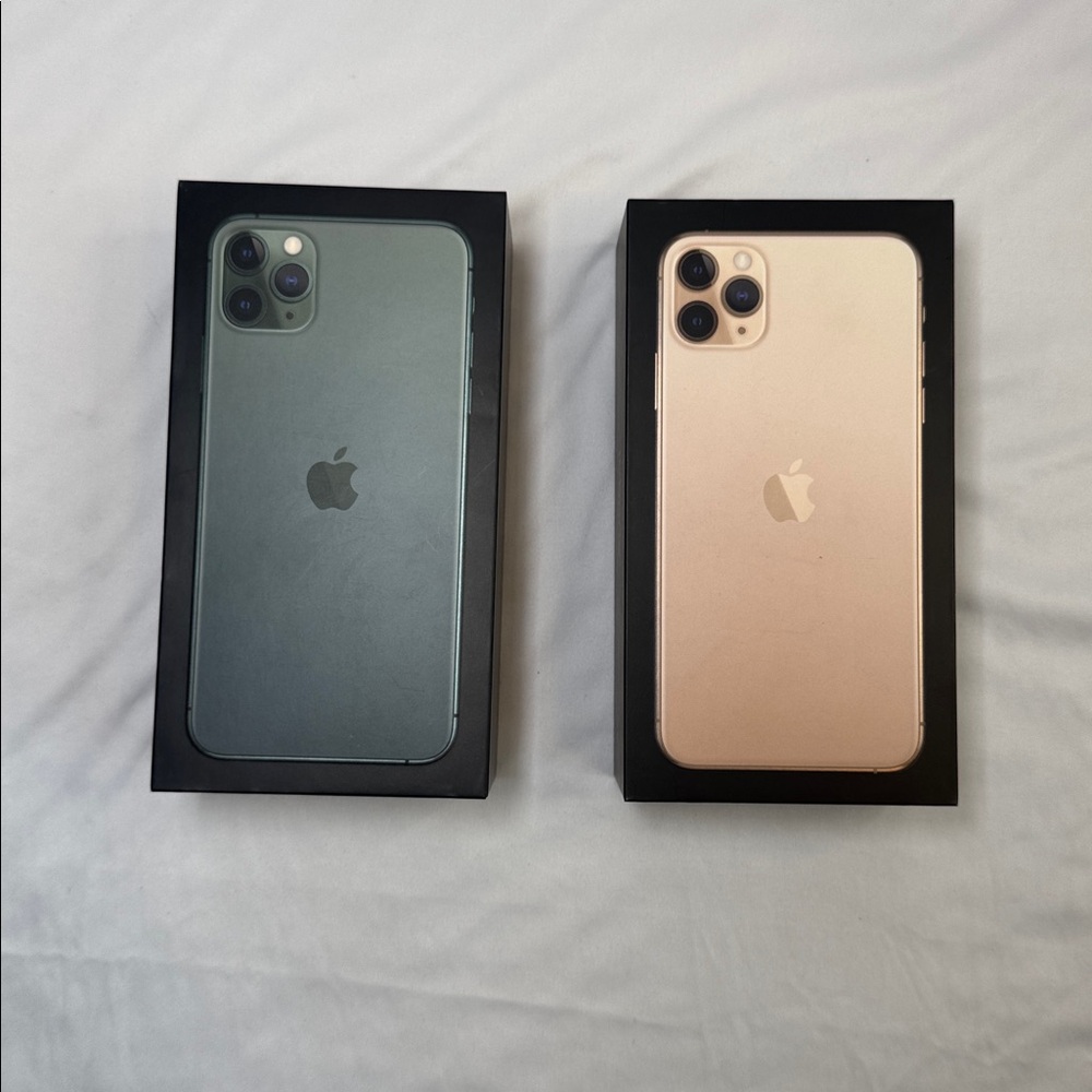 Apple iPhone 11 Pro in Forest Green and Champagne -  (Box Only)